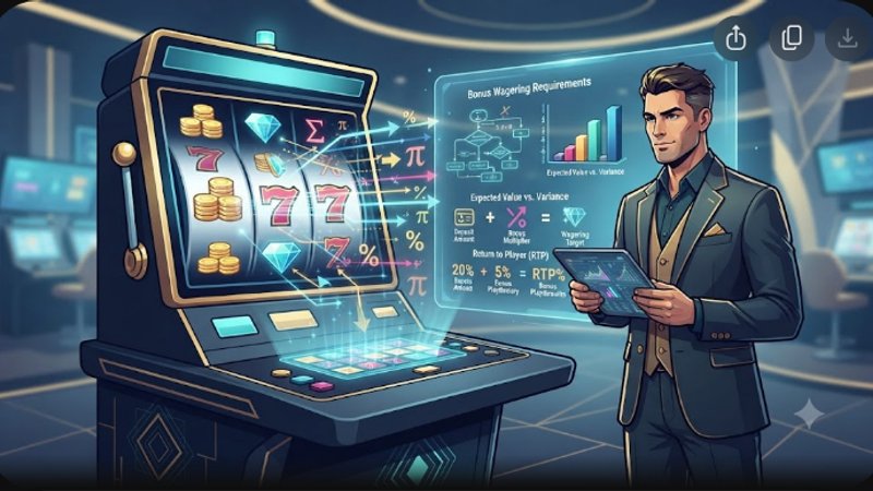 Математический расчет вейджера для хайроллеров в онлайн-слотах казино Tracinho с использованием графиков и формул