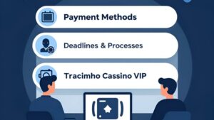 Современные символы финансовых транзакций и часов для оплаты в Tracinho Casino VIP